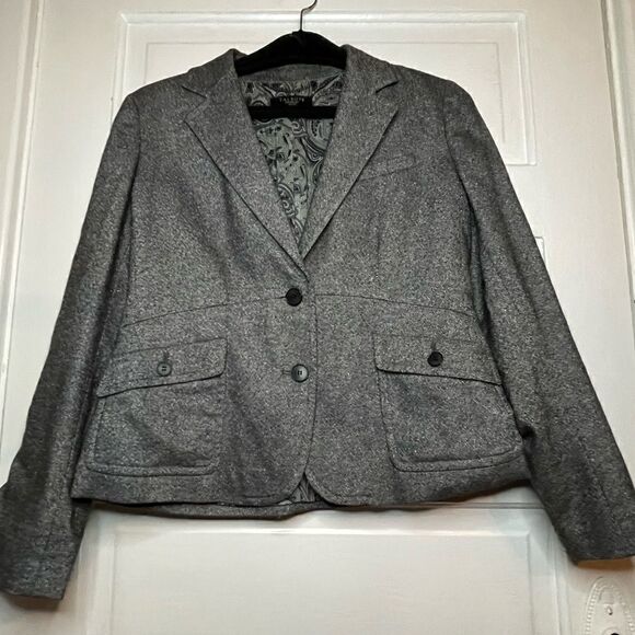 Talbots Wool Blend Lined Blazer - Picture 3 of 9